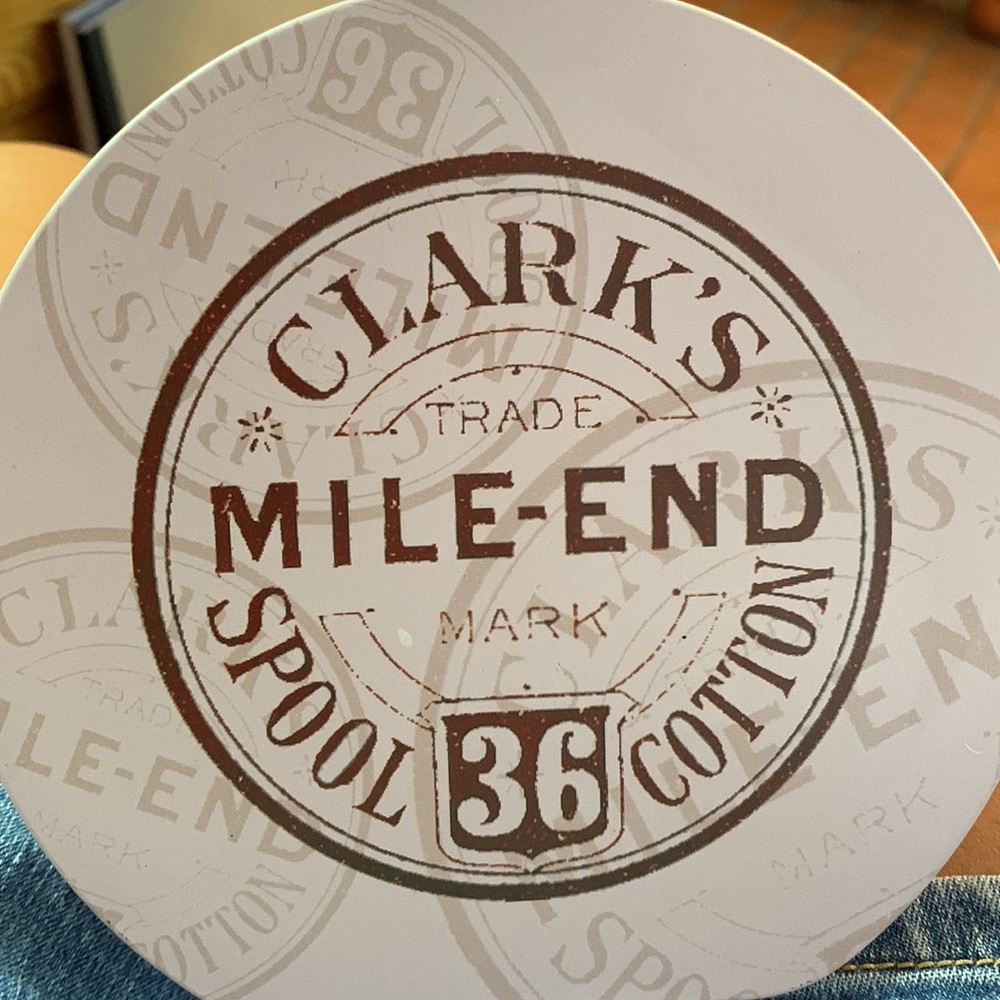 J&P Coats & Clark 200th Anniversary Sewing tin bag - Picture 2 of 6